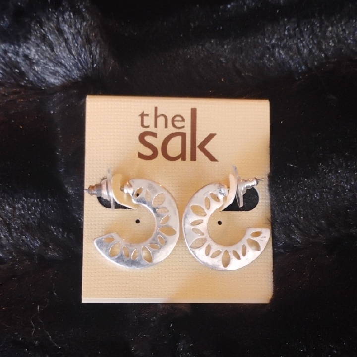 The Sak Silver Hoop Earrings 12$